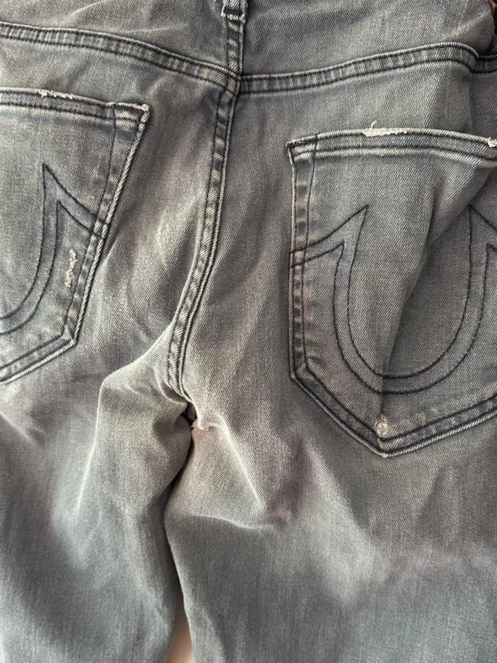 True Religion Made in USA Straight Leg Light Wash Jeans